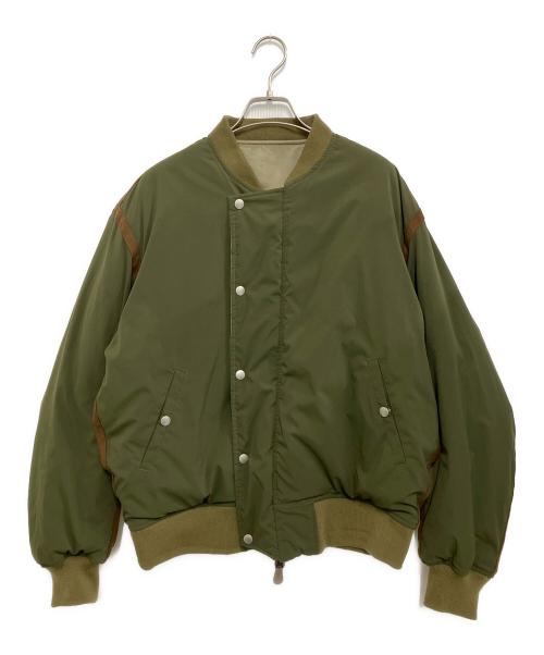ESS（イーエスエス）ESS (イーエスエス) REVERSIBLE FLIGHT BOMBER JACKET オリーブ サイズ:4の古着・服飾アイテム