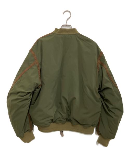 ESS（イーエスエス）ESS (イーエスエス) REVERSIBLE FLIGHT BOMBER JACKET オリーブ サイズ:4の古着・服飾アイテム