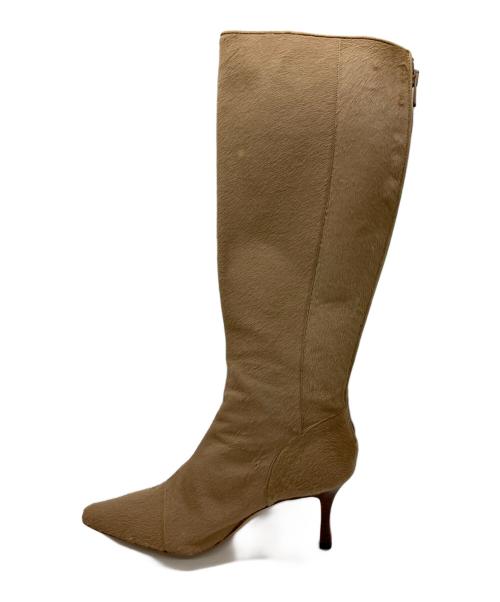 Manolo Blahnik（マノロ ブラニク）Manolo Blahnik (マノロ ブラニク) ロングブーツ ベージュ サイズ:36 1/2の古着・服飾アイテム