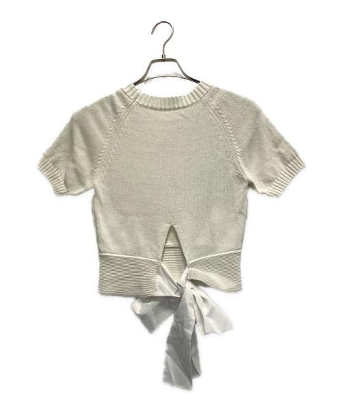 eimy istoire（エイミーイストワール）eimy istoire (エイミーイストワール) EIMY RIBBON KNIT ホワイト サイズ:FREEの古着・服飾アイテム