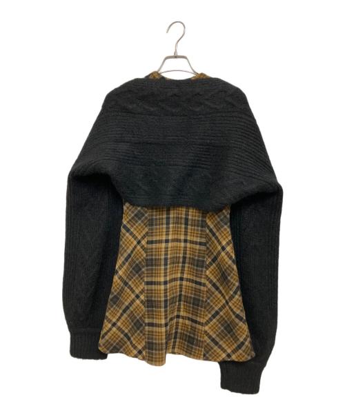 ANDMARY（アンドマリー）ANDMARY (アンドマリー) Mimi check set mini dress グレー×ブラウン サイズ:Freeの古着・服飾アイテム