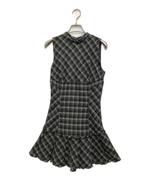 ANDMARY（アンドマリー）ANDMARY (アンドマリー) Lulu check set mini dress ブラック サイズ:Freeの古着・服飾アイテム