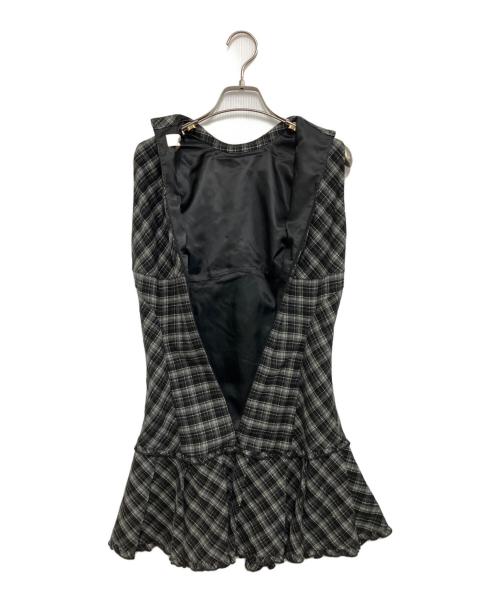 ANDMARY（アンドマリー）ANDMARY (アンドマリー) Lulu check set mini dress ブラック サイズ:Freeの古着・服飾アイテム