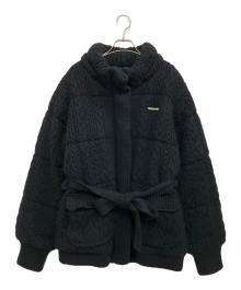 ANDMARY（アンドマリー）の古着「quilting knit shape jacket」｜ブラック