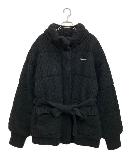 ANDMARY（アンドマリー）ANDMARY (アンドマリー) quilting knit shape jacket ブラック サイズ:FREEの古着・服飾アイテム