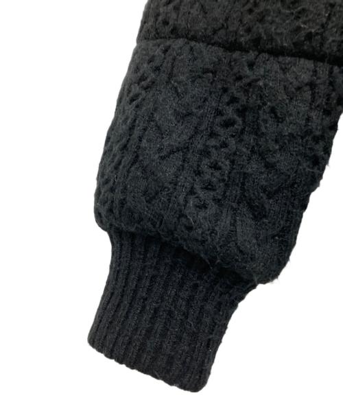 ANDMARY（アンドマリー）ANDMARY (アンドマリー) quilting knit shape jacket ブラック サイズ:FREEの古着・服飾アイテム