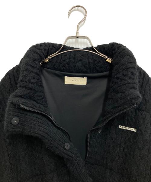 ANDMARY（アンドマリー）ANDMARY (アンドマリー) quilting knit shape jacket ブラック サイズ:FREEの古着・服飾アイテム