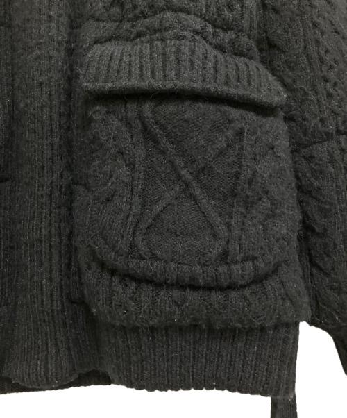 ANDMARY（アンドマリー）ANDMARY (アンドマリー) quilting knit shape jacket ブラック サイズ:FREEの古着・服飾アイテム