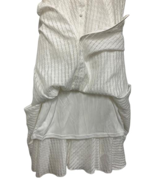 JENNE（ジェンヌ）JENNE (ジェンヌ) シアーワンピース ホワイト サイズ:Mの古着・服飾アイテム