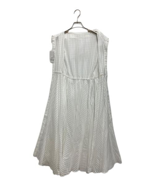 JENNE（ジェンヌ）JENNE (ジェンヌ) シアーワンピース ホワイト サイズ:Mの古着・服飾アイテム