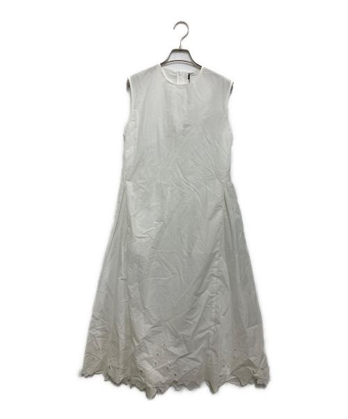 LOEFF（ロエフ）LOEFF (ロエフ) アイビー カットワーク ワンピース ホワイト サイズ:1の古着・服飾アイテム