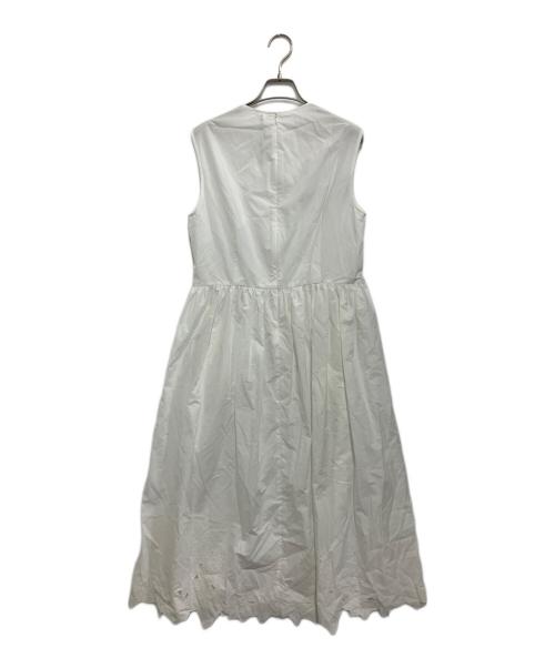 LOEFF（ロエフ）LOEFF (ロエフ) アイビー カットワーク ワンピース ホワイト サイズ:1の古着・服飾アイテム