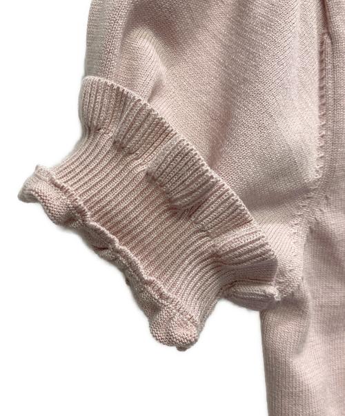 Pium（ピウム）Pium (ピウム) チョーカーフリルヨークニット ピンク サイズ:FREEの古着・服飾アイテム