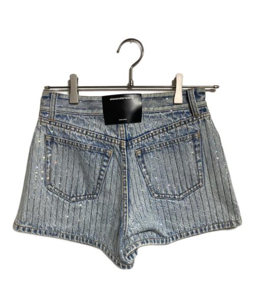 ALEXANDER WANG（アレキサンダー・ワン）ALEXANDER WANG (アレキサンダー・ワン) デニムショートパンツ ブルー サイズ:25の古着・服飾アイテム