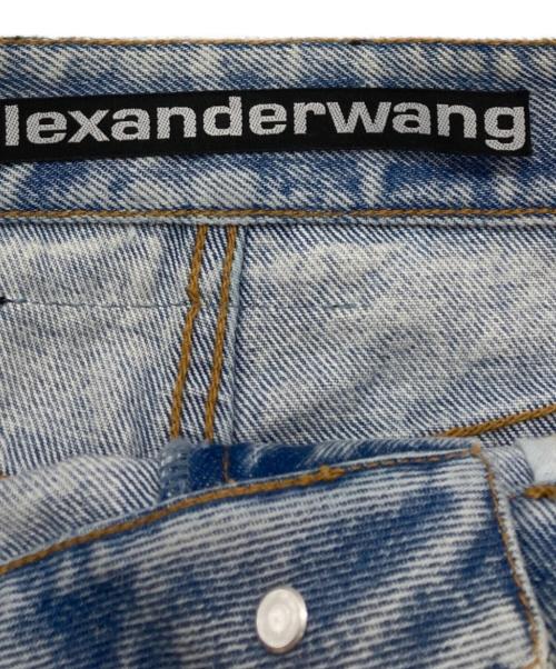 ALEXANDER WANG（アレキサンダー・ワン）ALEXANDER WANG (アレキサンダー・ワン) デニムショートパンツ ブルー サイズ:25の古着・服飾アイテム
