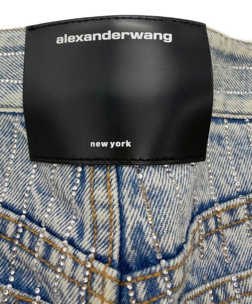 ALEXANDER WANG（アレキサンダー・ワン）ALEXANDER WANG (アレキサンダー・ワン) デニムショートパンツ ブルー サイズ:25の古着・服飾アイテム