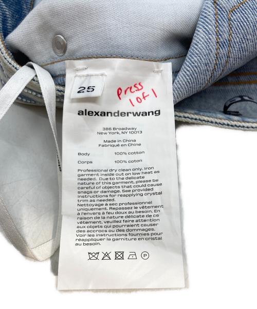 ALEXANDER WANG（アレキサンダー・ワン）ALEXANDER WANG (アレキサンダー・ワン) デニムショートパンツ ブルー サイズ:25の古着・服飾アイテム