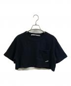 ALEXANDER WANGアレキサンダー・ワン）の古着「クロップドポケットTシャツ」｜ブラック
