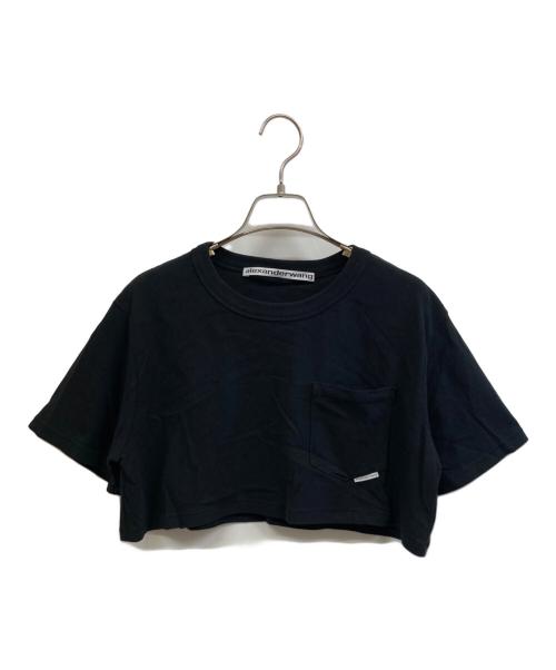 ALEXANDER WANG（アレキサンダー・ワン）ALEXANDER WANG (アレキサンダー・ワン) クロップドポケットTシャツ ブラック サイズ:Sの古着・服飾アイテム