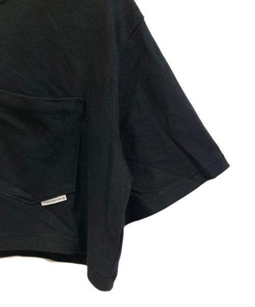 ALEXANDER WANG（アレキサンダー・ワン）ALEXANDER WANG (アレキサンダー・ワン) クロップドポケットTシャツ ブラック サイズ:Sの古着・服飾アイテム