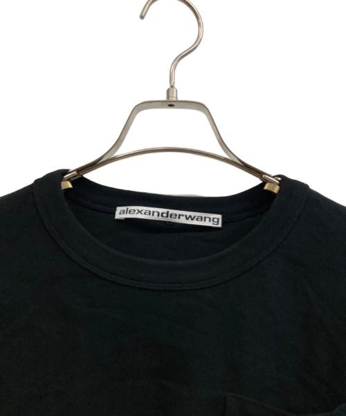 ALEXANDER WANG（アレキサンダー・ワン）ALEXANDER WANG (アレキサンダー・ワン) クロップドポケットTシャツ ブラック サイズ:Sの古着・服飾アイテム