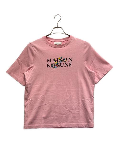 maison kitsune（メゾンキツネ）maison kitsune (メゾンキツネ) フラワーズ コンフォート Tシャツ ピンク サイズ:XSの古着・服飾アイテム