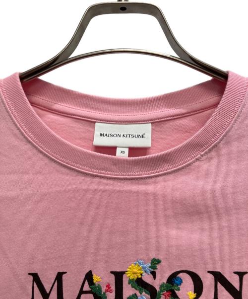 maison kitsune（メゾンキツネ）maison kitsune (メゾンキツネ) フラワーズ コンフォート Tシャツ ピンク サイズ:XSの古着・服飾アイテム