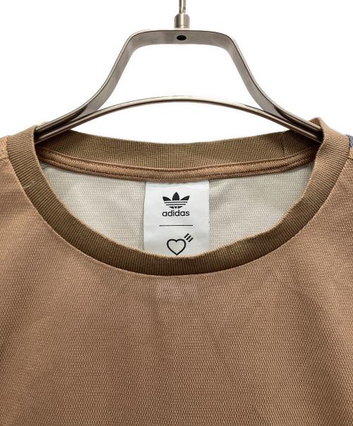 adidas（アディダス）adidas (アディダス) HUMAN MADE (ヒューマンメイド) Tシャツ ベージュ サイズ:XSの古着・服飾アイテム