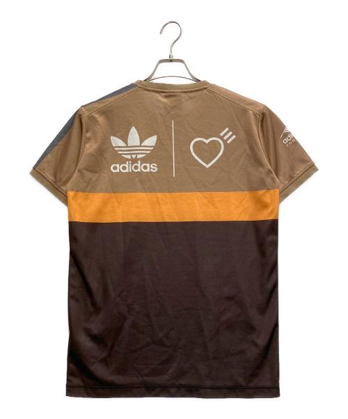 adidas（アディダス）adidas (アディダス) HUMAN MADE (ヒューマンメイド) Tシャツ ベージュ サイズ:XSの古着・服飾アイテム