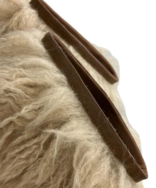 YELLO（イエロ）YELLO (イエロ) フェイクファーブーツ ベージュ サイズ:Mの古着・服飾アイテム