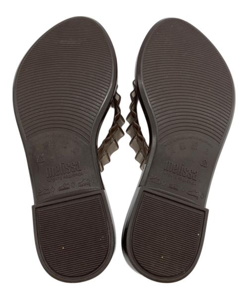 melissa（メリッサ）melissa (メリッサ) Ganni (ガニー) トングサンダル ブラウン サイズ:23.0の古着・服飾アイテム