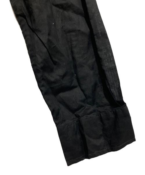 ANN DEMEULEMEESTER（アンドゥムルメステール）ANN DEMEULEMEESTER (アンドゥムルメステール) 変形シャツワンピース ブラック サイズ:XSの古着・服飾アイテム