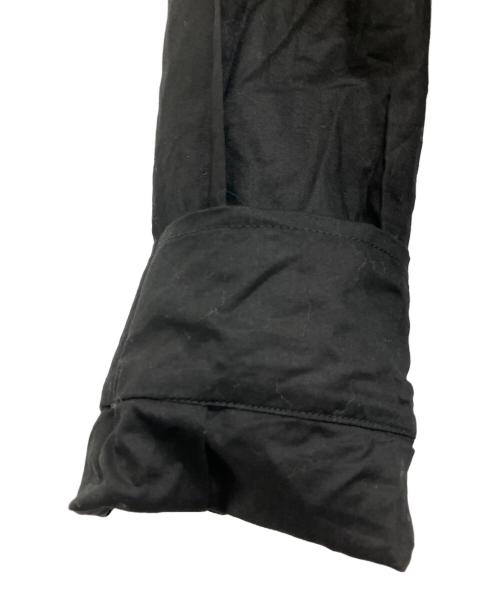 ANN DEMEULEMEESTER（アンドゥムルメステール）ANN DEMEULEMEESTER (アンドゥムルメステール) 変形シャツワンピース ブラック サイズ:XSの古着・服飾アイテム