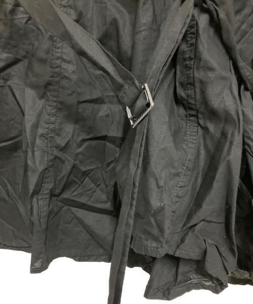 ANN DEMEULEMEESTER（アンドゥムルメステール）ANN DEMEULEMEESTER (アンドゥムルメステール) 変形シャツワンピース ブラック サイズ:XSの古着・服飾アイテム