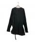 ANN DEMEULEMEESTER（アンドゥムルメステール）の古着「変形シャツワンピース」｜ブラック