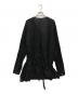 ANN DEMEULEMEESTER (アンドゥムルメステール) 変形シャツワンピース ブラック サイズ:XS：10000円