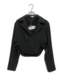 Ameri（アメリ）の古着「ROUND HEM JACKET」｜ブラック