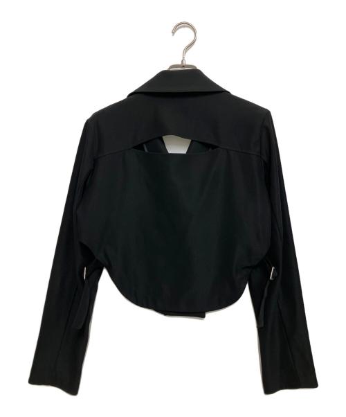Ameri（アメリ）Ameri (アメリ) ROUND HEM JACKET ブラック サイズ:Sの古着・服飾アイテム