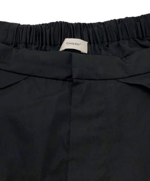 CHIEKO+（チエコプラス）CHIEKO+ (チエコプラス) タックワイドパンツ ブラック サイズ:SIZE 36の古着・服飾アイテム
