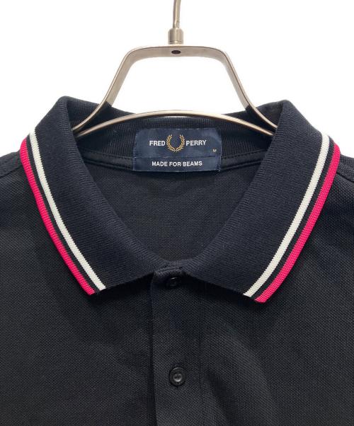 FRED PERRY（フレッドペリー）FRED PERRY (フレッドペリー) BEAMS (ビームス) ポロシャツ ブラック サイズ:Mの古着・服飾アイテム