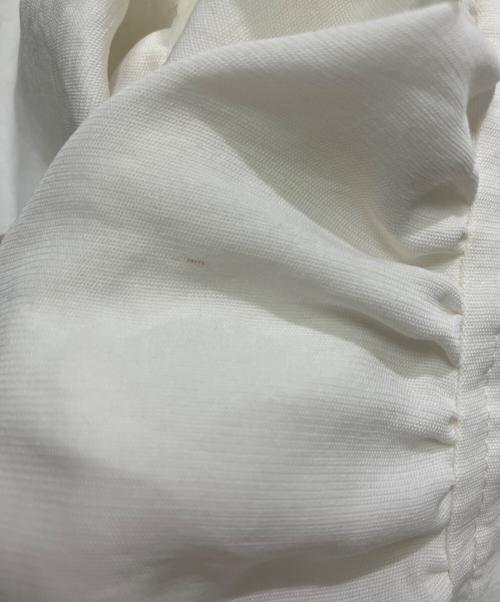 Noble（ノーブル）Noble (ノーブル) ウォーターエッジフリルブラウス ホワイト サイズ:FREEの古着・服飾アイテム