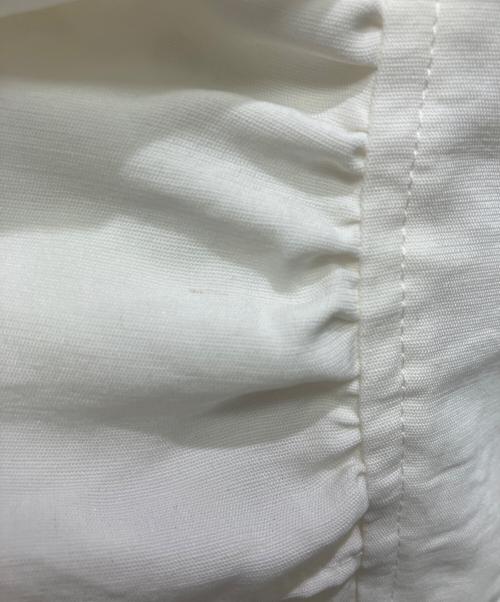 Noble（ノーブル）Noble (ノーブル) ウォーターエッジフリルブラウス ホワイト サイズ:FREEの古着・服飾アイテム