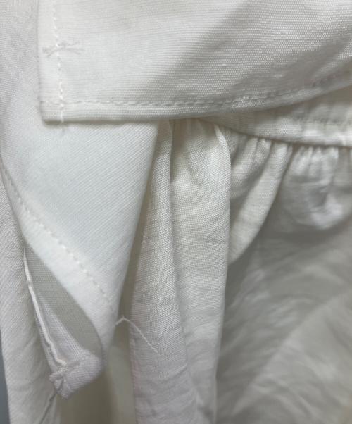 Noble（ノーブル）Noble (ノーブル) ウォーターエッジフリルブラウス ホワイト サイズ:FREEの古着・服飾アイテム