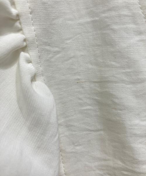 Noble（ノーブル）Noble (ノーブル) ウォーターエッジフリルブラウス ホワイト サイズ:FREEの古着・服飾アイテム