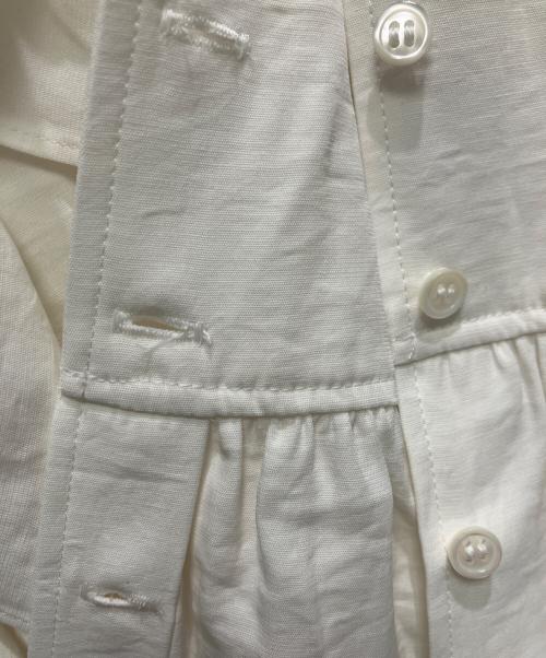 Noble（ノーブル）Noble (ノーブル) ウォーターエッジフリルブラウス ホワイト サイズ:FREEの古着・服飾アイテム