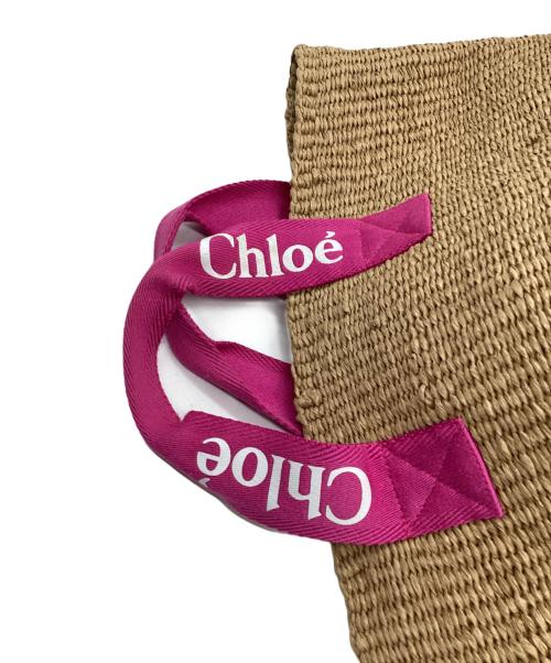 Chloe mifuko（クロエ・ミフコ）Chloe mifuko (クロエ・ミフコ) カゴバッグ ピンクの古着・服飾アイテム