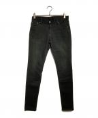 TORNADO MARTトルネードマート）の古着「カラーリアクションスキニーデニム/Colored Skinny Denim」｜ブラック