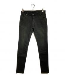 TORNADO MART（トルネードマート）の古着「カラーリアクションスキニーデニム/Colored Skinny Denim」｜ブラック