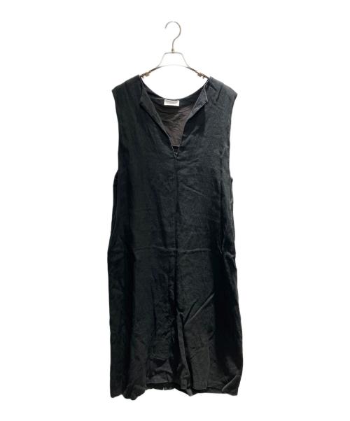 KAGURE（カグレ）KAGURE (カグレ) リネンボックスワンピース ブラック サイズ:Freeの古着・服飾アイテム