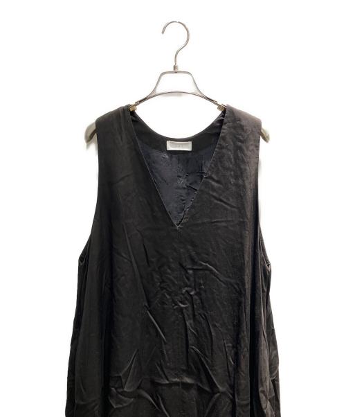 KAGURE（カグレ）KAGURE (カグレ) Aラインジャンパースカート ブラック サイズ:Freeの古着・服飾アイテム